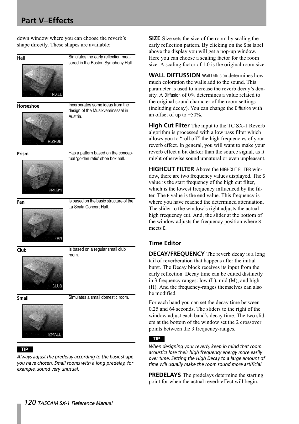 Part v–effects | Teac SX-1 Reference Manual User Manual | Page 120 / 213