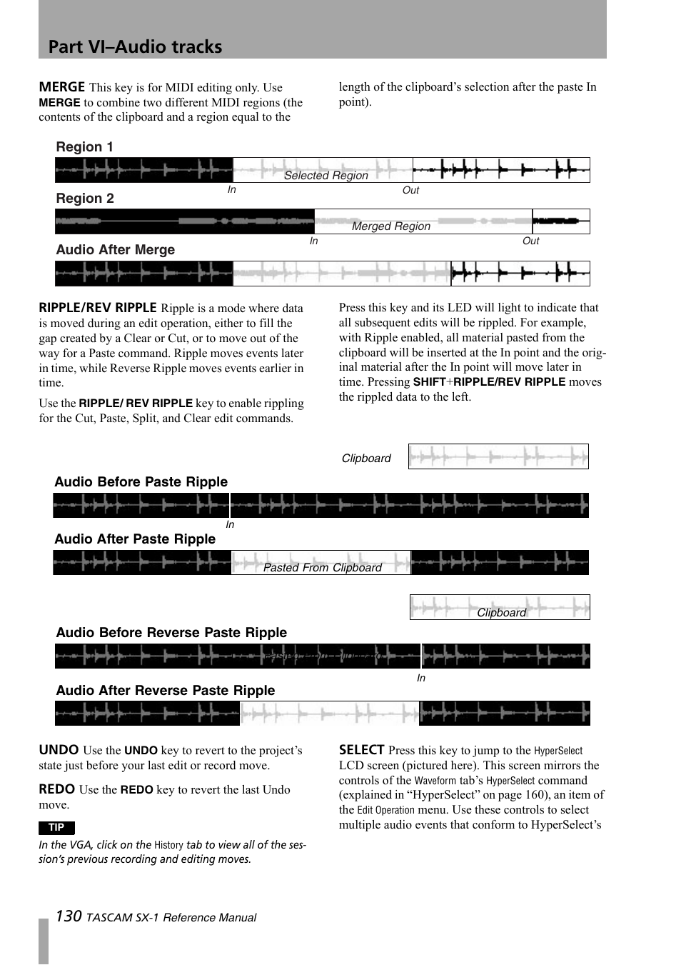 Part vi–audio tracks | Teac SX-1 Reference Manual User Manual | Page 130 / 213