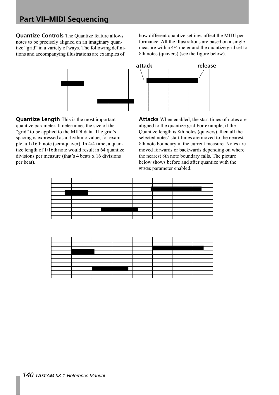Part vii–midi sequencing | Teac SX-1 Reference Manual User Manual | Page 140 / 213