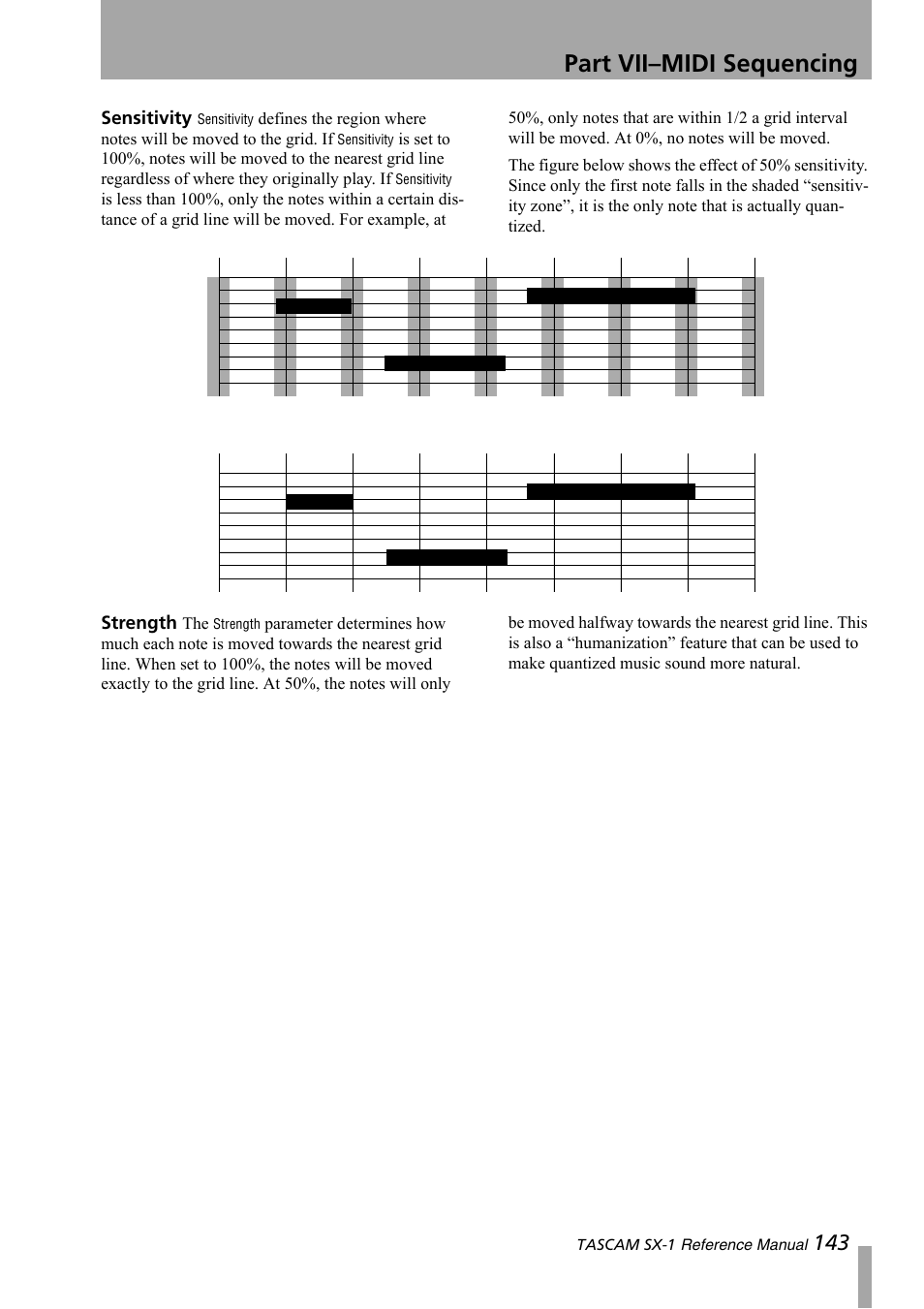 Part vii–midi sequencing | Teac SX-1 Reference Manual User Manual | Page 143 / 213