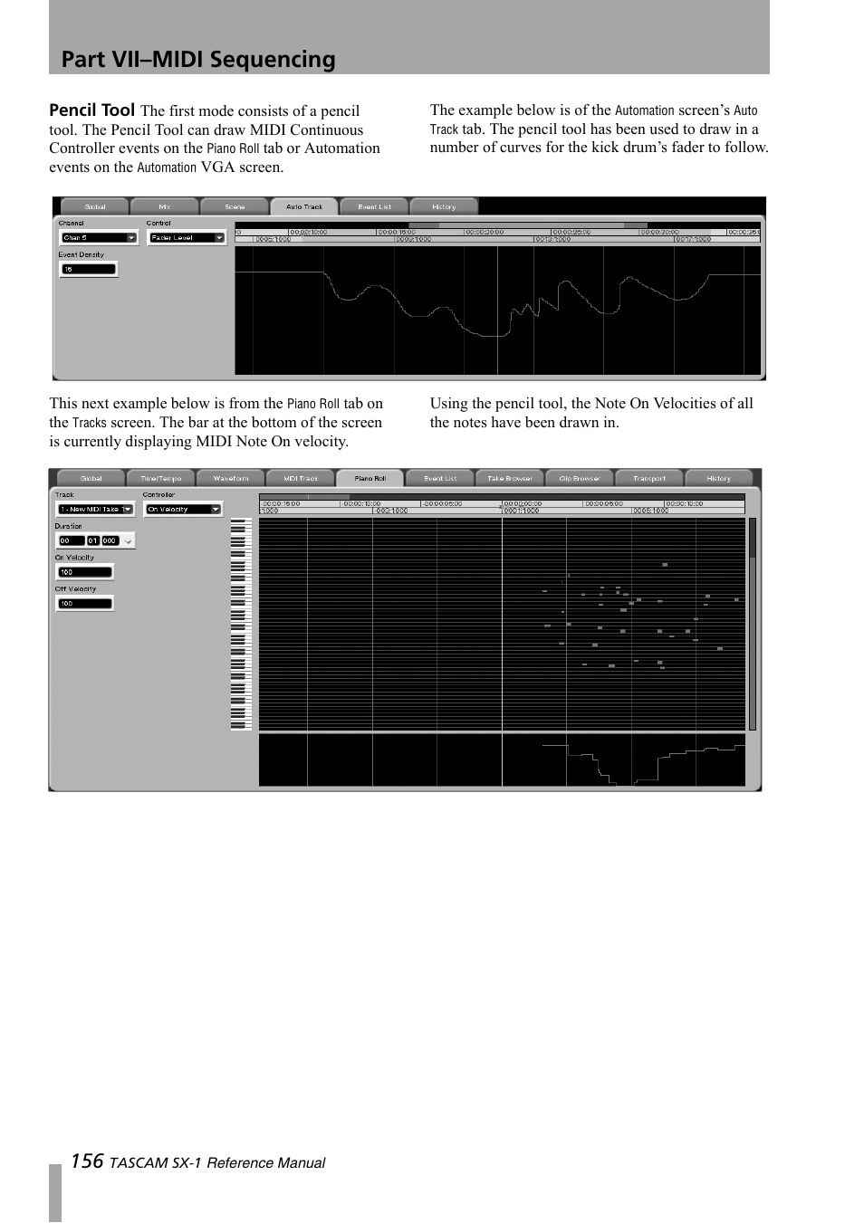 Part vii–midi sequencing | Teac SX-1 Reference Manual User Manual | Page 156 / 213