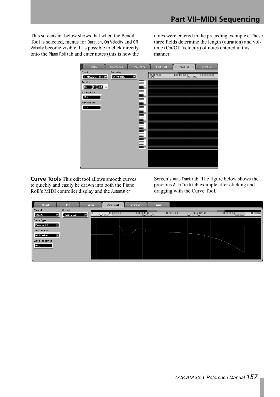 Part vii–midi sequencing | Teac SX-1 Reference Manual User Manual | Page 157 / 213