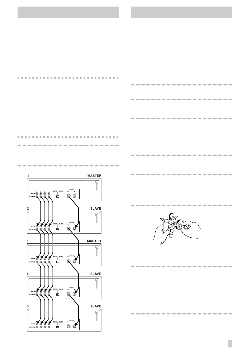 Setting up, Cassette tapes | Teac T-3000 User Manual | Page 5 / 8