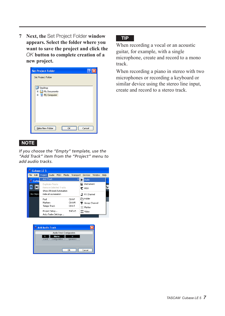 Teac Cubase LE 5 User Manual | Page 7 / 12