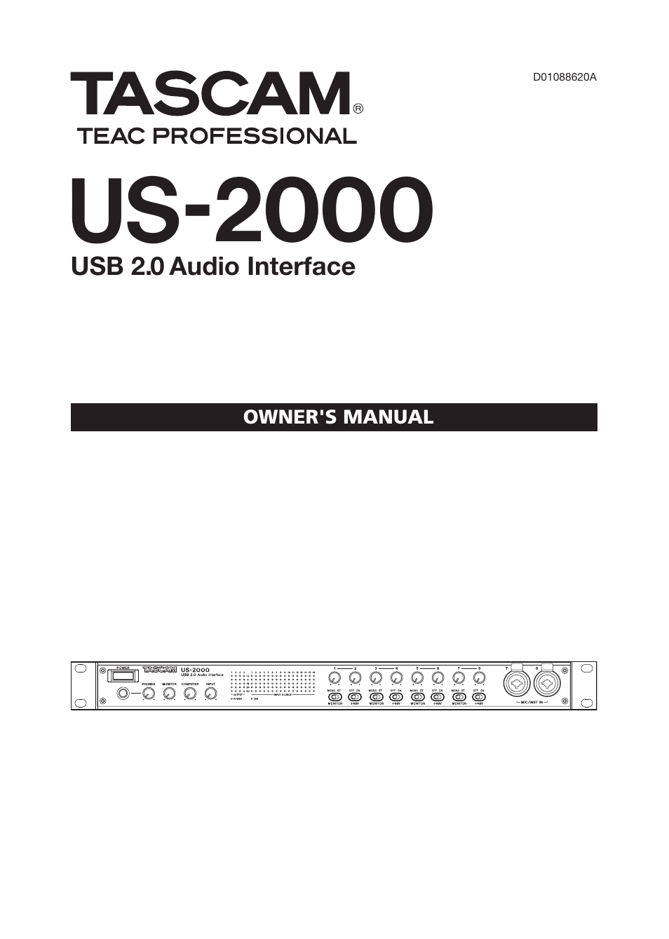 Teac US-2000 User Manual | 24 pages