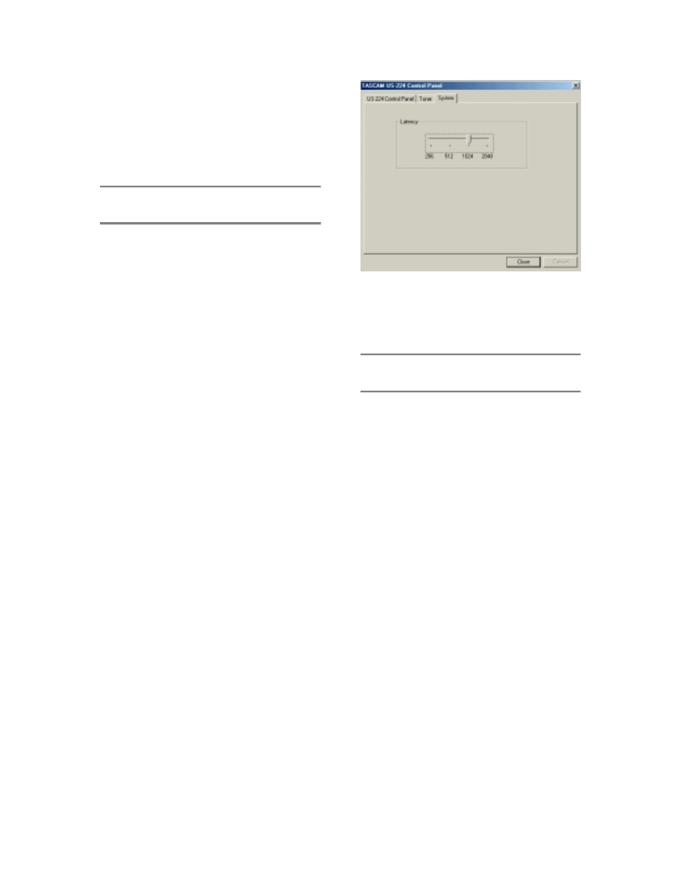 2 buffer size adjustment, 3 the chromatic tuner | Teac US-224 User Manual | Page 21 / 44