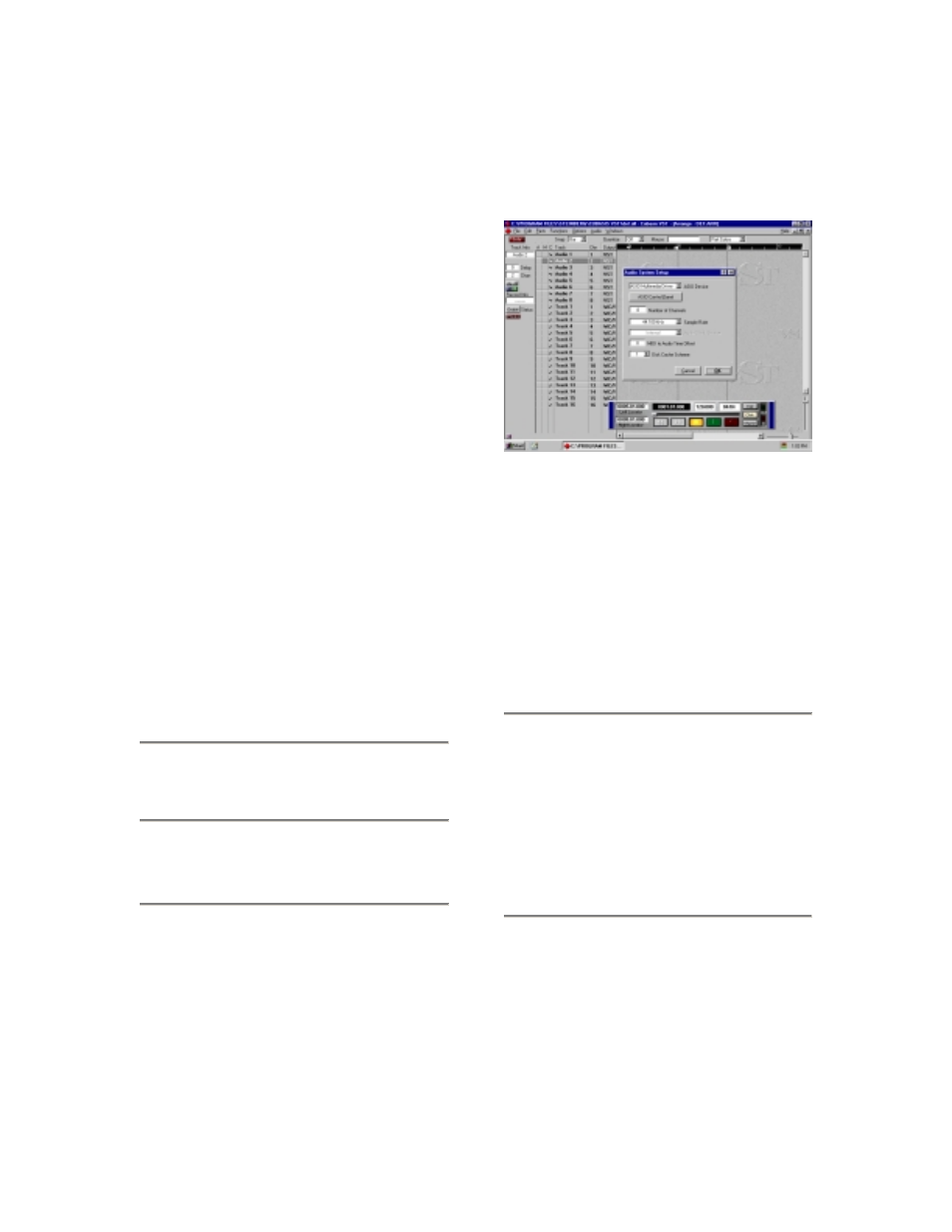 Interfacing with your audio software, 1 selecting the us-224 as your audio device, 1 audio control panel | Asio control panel, 3 vst remote, 1 selecting the us-224 as your audio | Teac US-224 User Manual | Page 23 / 44