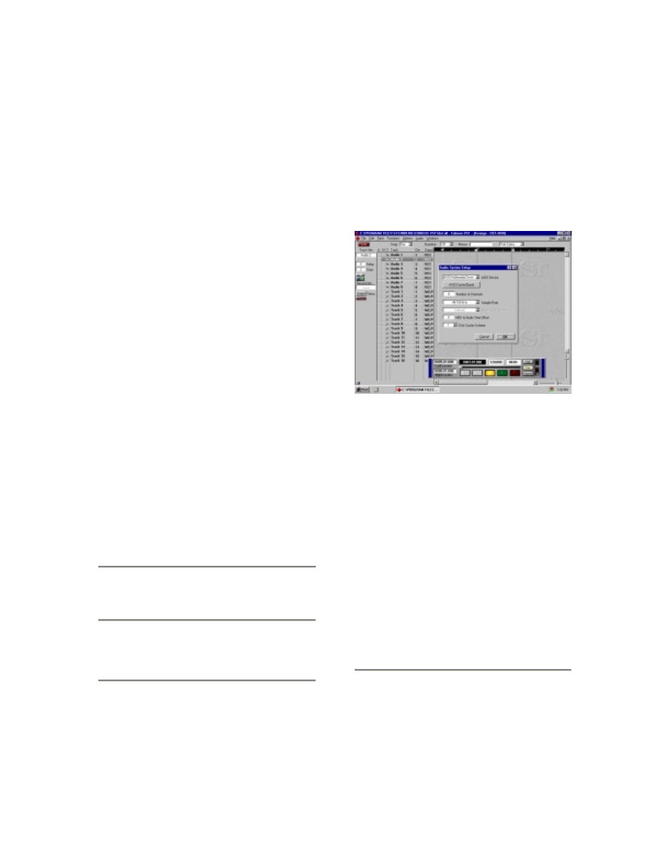 Interfacing with your audio software, 1 selecting the us-428 as your audio device, 1 audio control panel | Asio control panel, Interfacing with your audio, 1 selecting the us-428 as your | Teac US-428 User Manual | Page 26 / 78