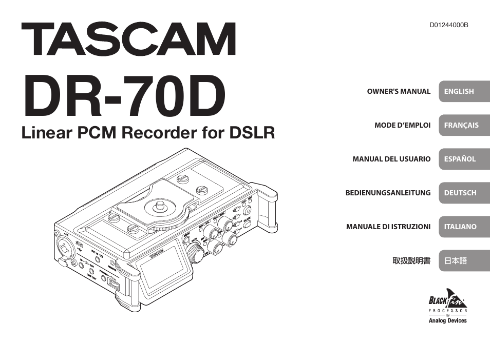 Teac DR-70D User Manual | 128 pages