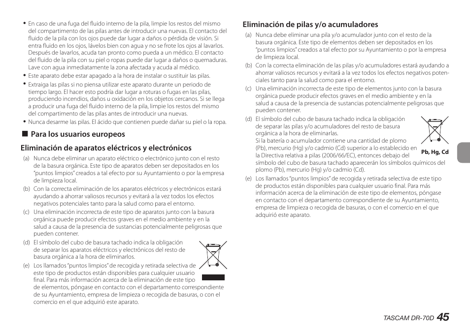 Teac DR-70D User Manual | Page 45 / 128