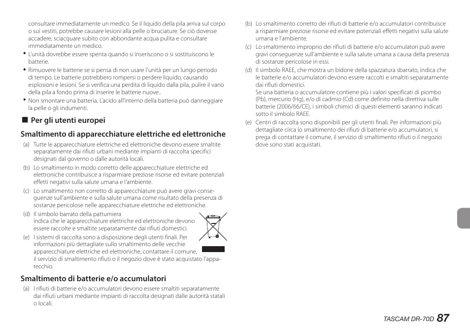 Teac DR-70D User Manual | Page 87 / 128