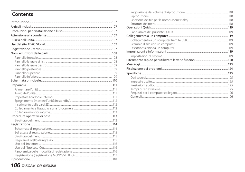 Teac DR-60DMKII User Manual | Page 106 / 152