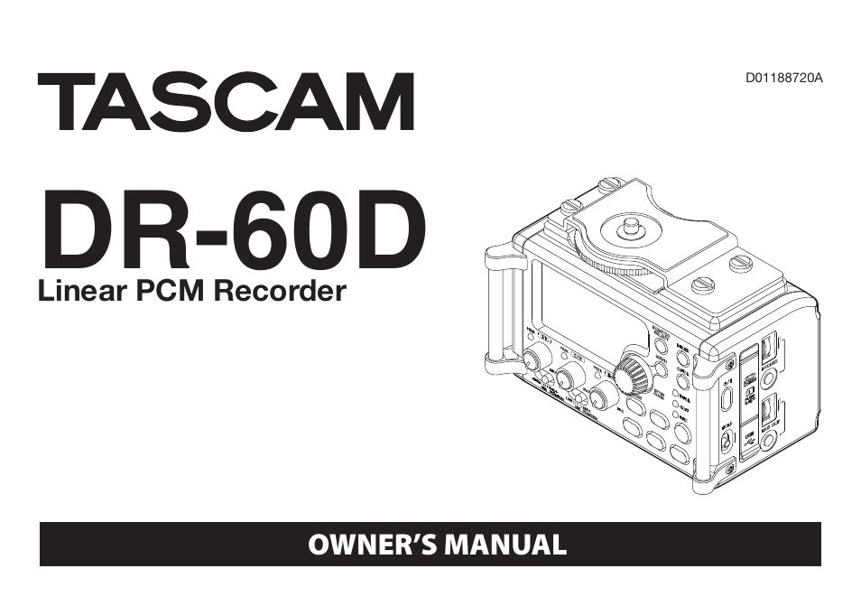 Teac DR-60D User Manual | 100 pages