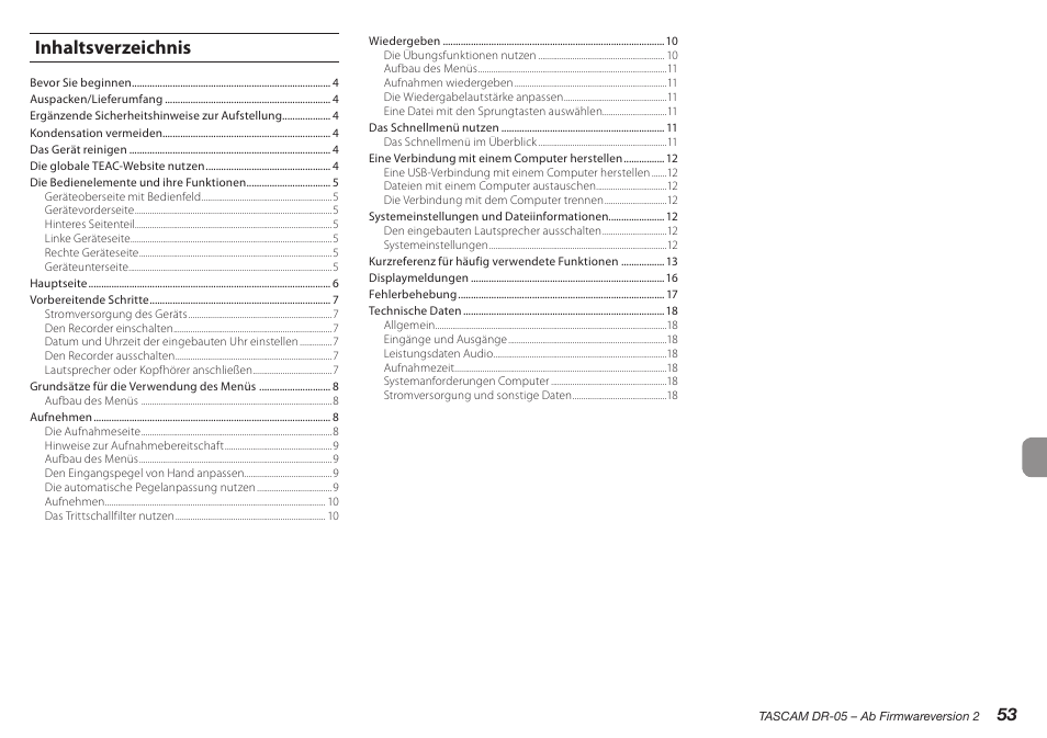 Teac DR-05 V.2.00 User Manual | Page 53 / 104