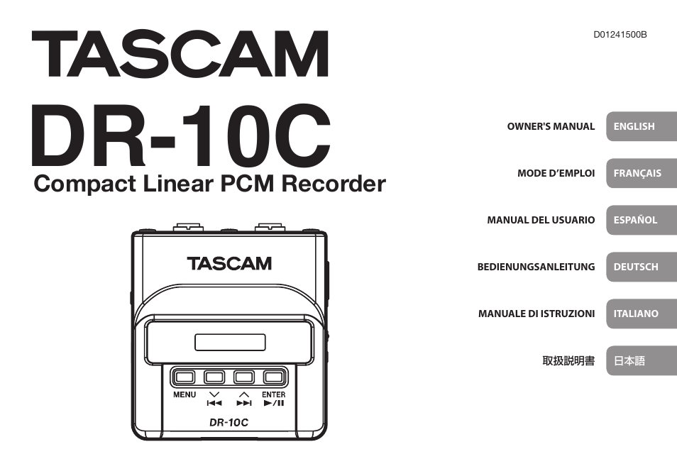 Teac DR-10C User Manual | 148 pages