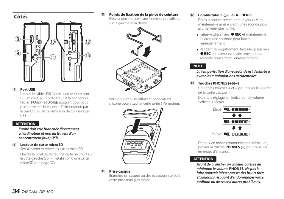 Côtés, Q9 0 w e 8 | Teac DR-10C User Manual | Page 34 / 148