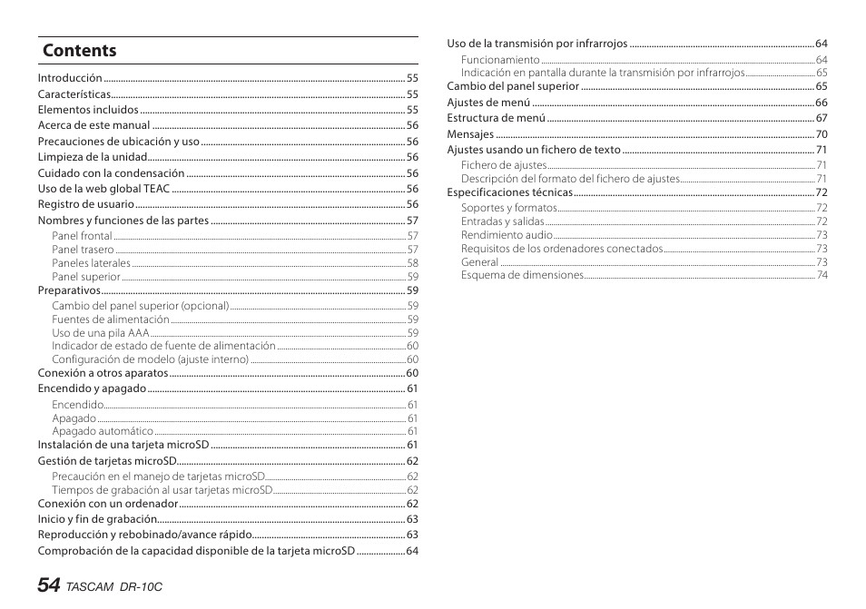 Teac DR-10C User Manual | Page 54 / 148