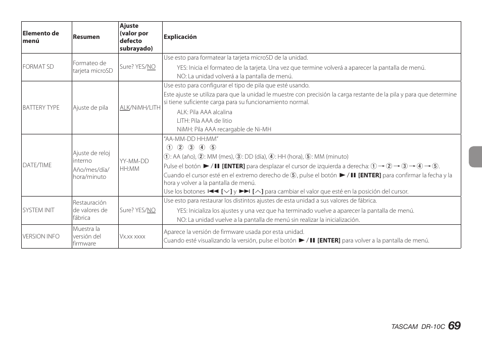 Teac DR-10C User Manual | Page 69 / 148