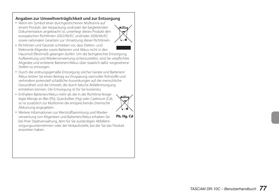 Teac DR-10C User Manual | Page 77 / 148