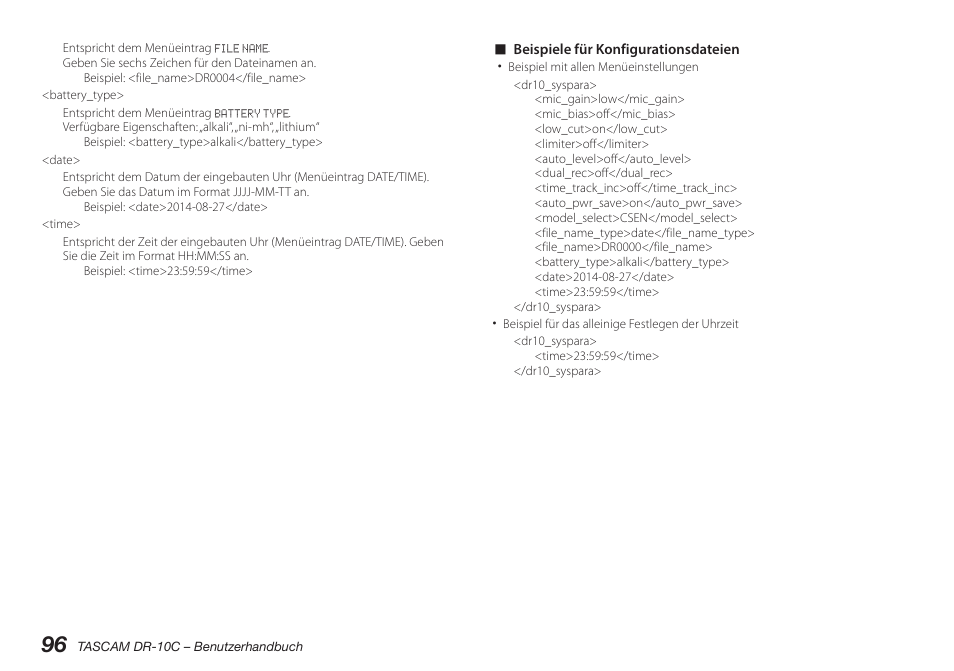 Teac DR-10C User Manual | Page 96 / 148