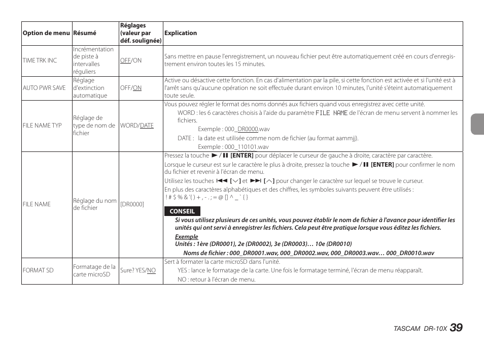 Teac DR-10X User Manual | Page 39 / 132