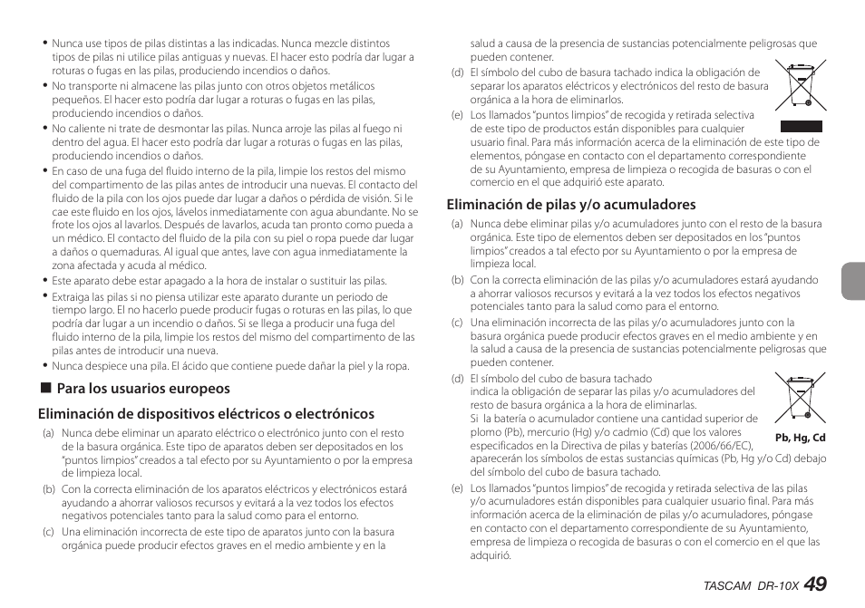 Teac DR-10X User Manual | Page 49 / 132