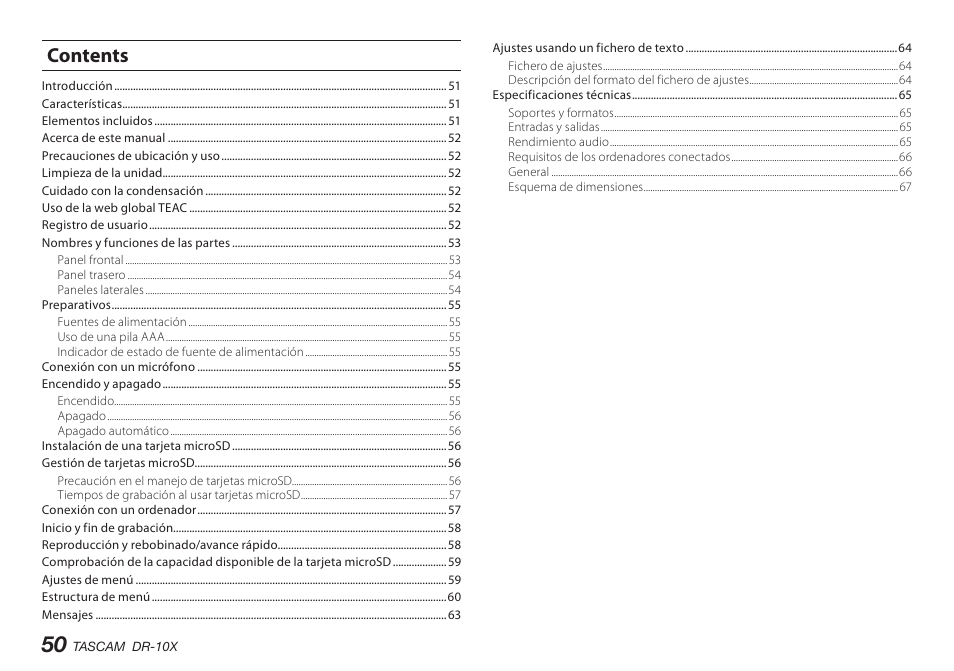 Teac DR-10X User Manual | Page 50 / 132