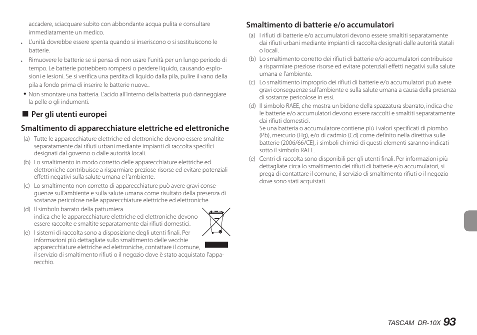 Teac DR-10X User Manual | Page 93 / 132