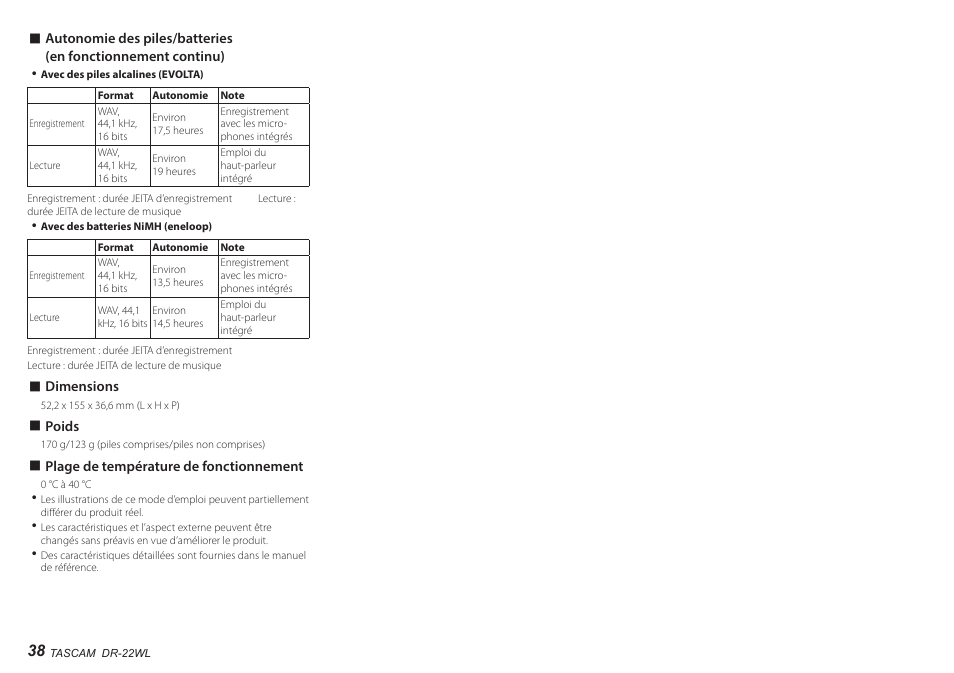 Teac DR-22WL User Manual | Page 38 / 112