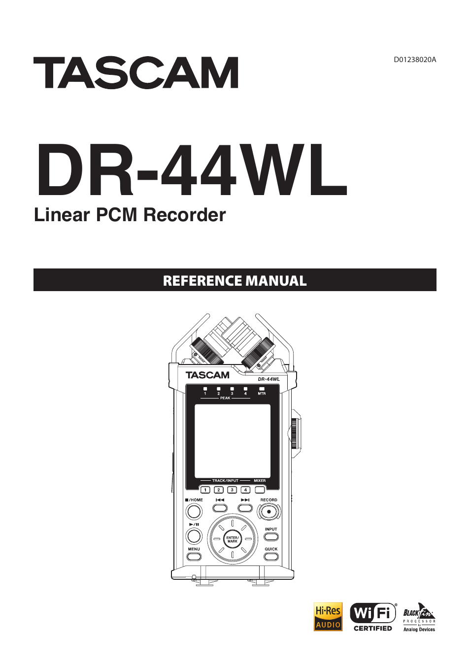 Teac DR-44WL Reference Manual User Manual | 58 pages