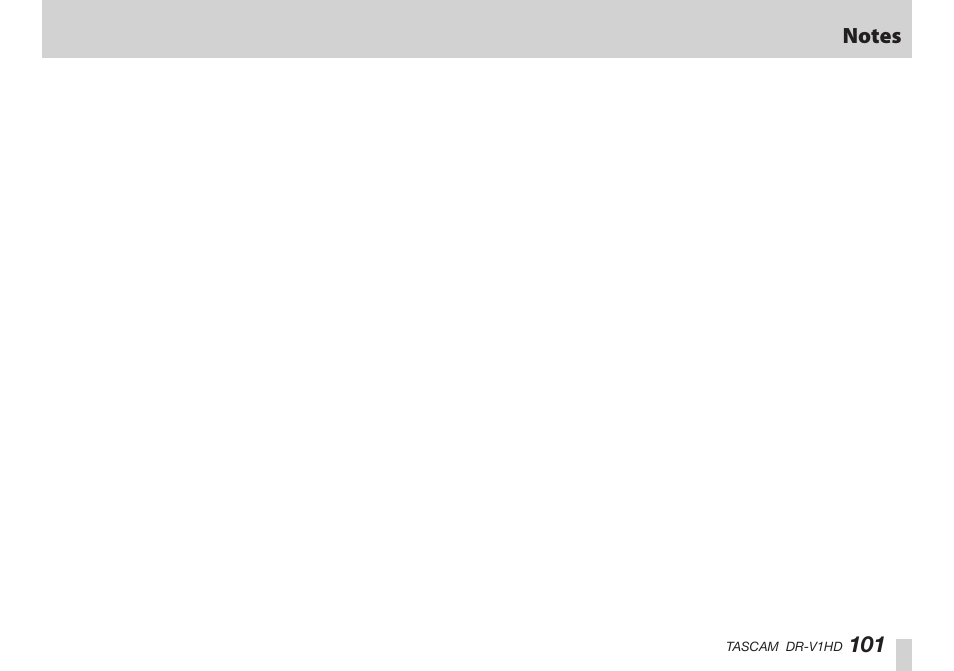 Teac DR-V1HD User Manual | Page 101 / 102