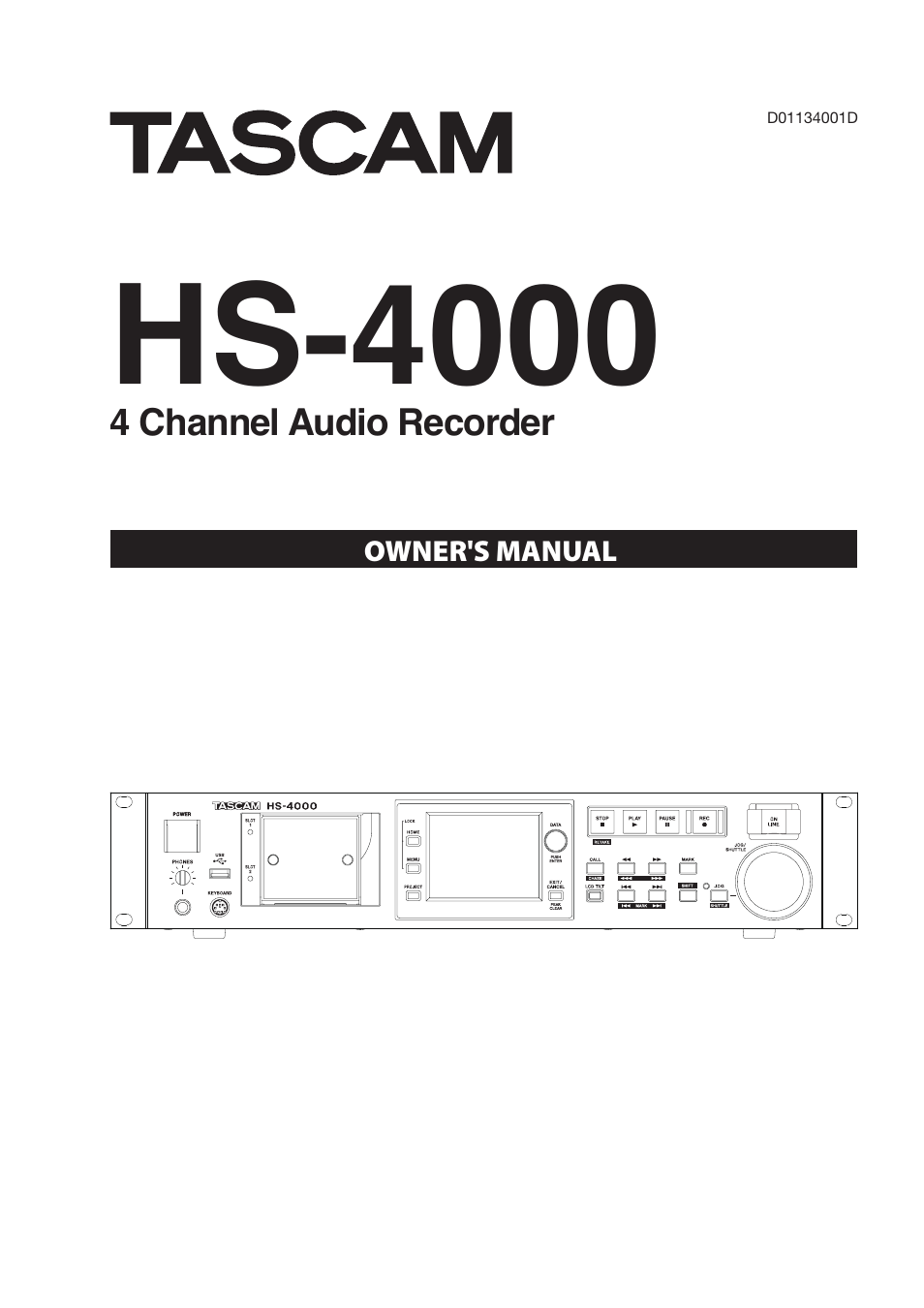 Teac HS-4000 User Manual | 152 pages