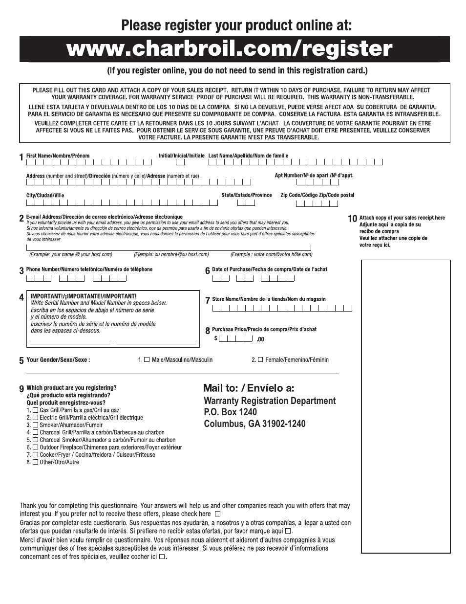 Char-Broil 11301672 User Manual | Page 19 / 20