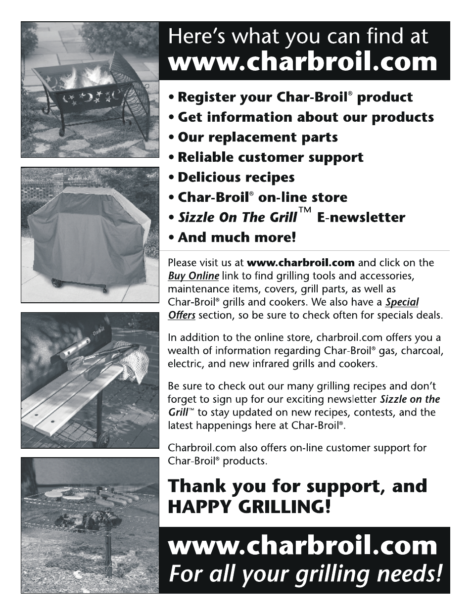 Char-Broil 11301672 User Manual | Page 20 / 20