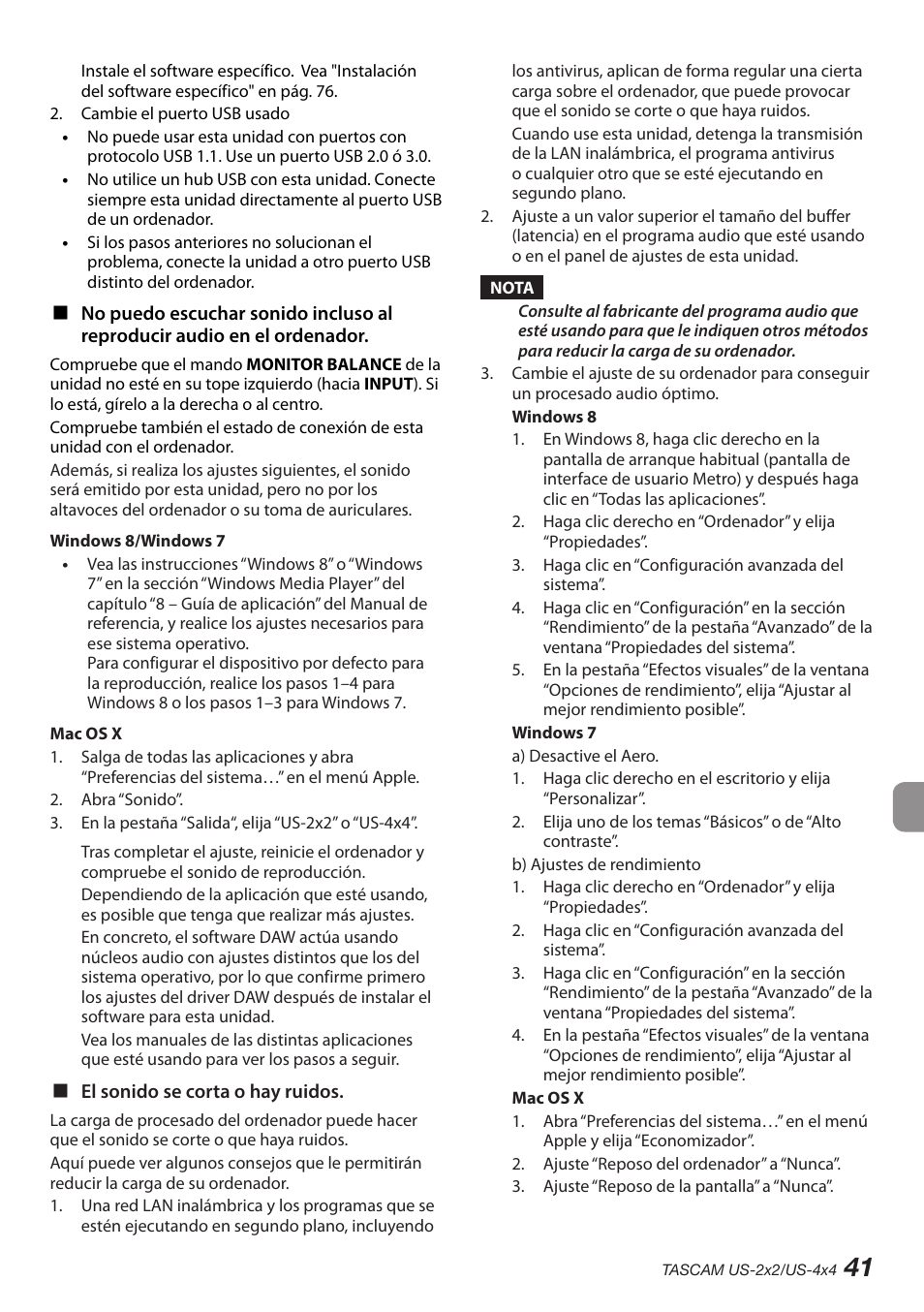 Teac US-2X2 User Manual | Page 41 / 88