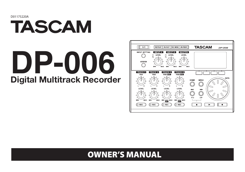 Teac DP-006 User Manual | 104 pages