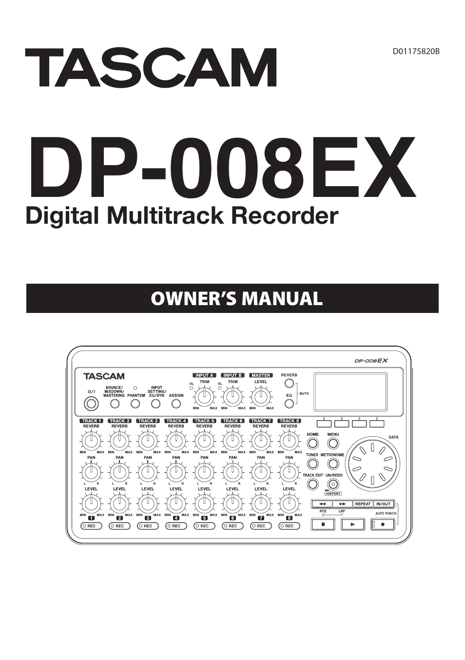 Teac DP-008EX User Manual | 92 pages