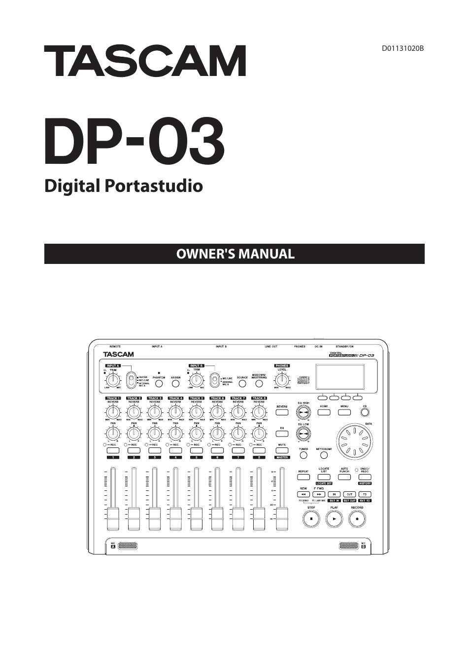 Teac DP-03 User Manual | 92 pages