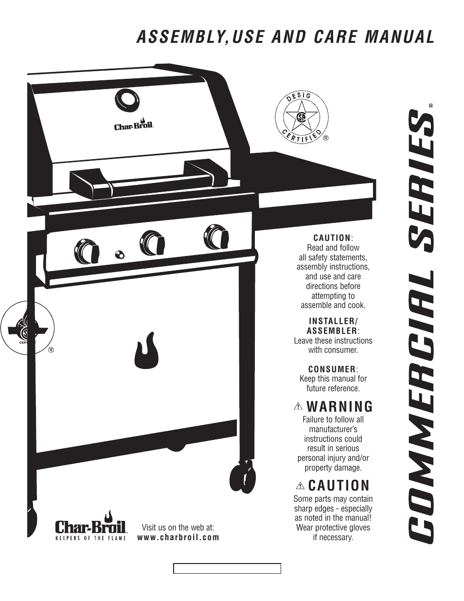 Char-Broil 466231203 User Manual | 16 pages