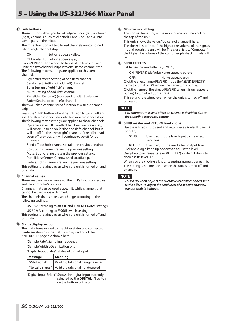 Teac US-322 User Manual | Page 20 / 35