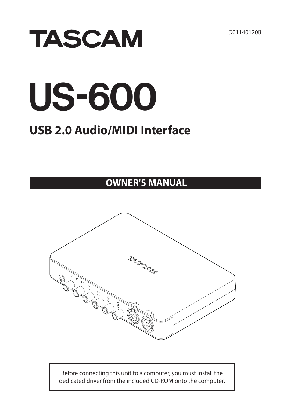 Teac US-600 User Manual | 36 pages