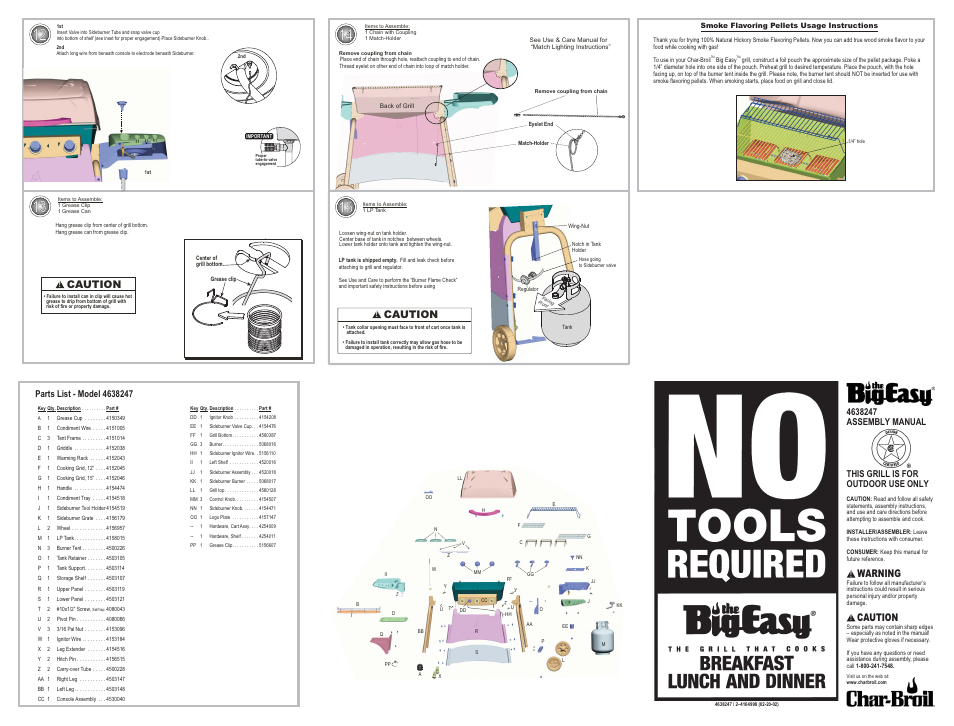 Char-Broil 4638247 User Manual | 1 page