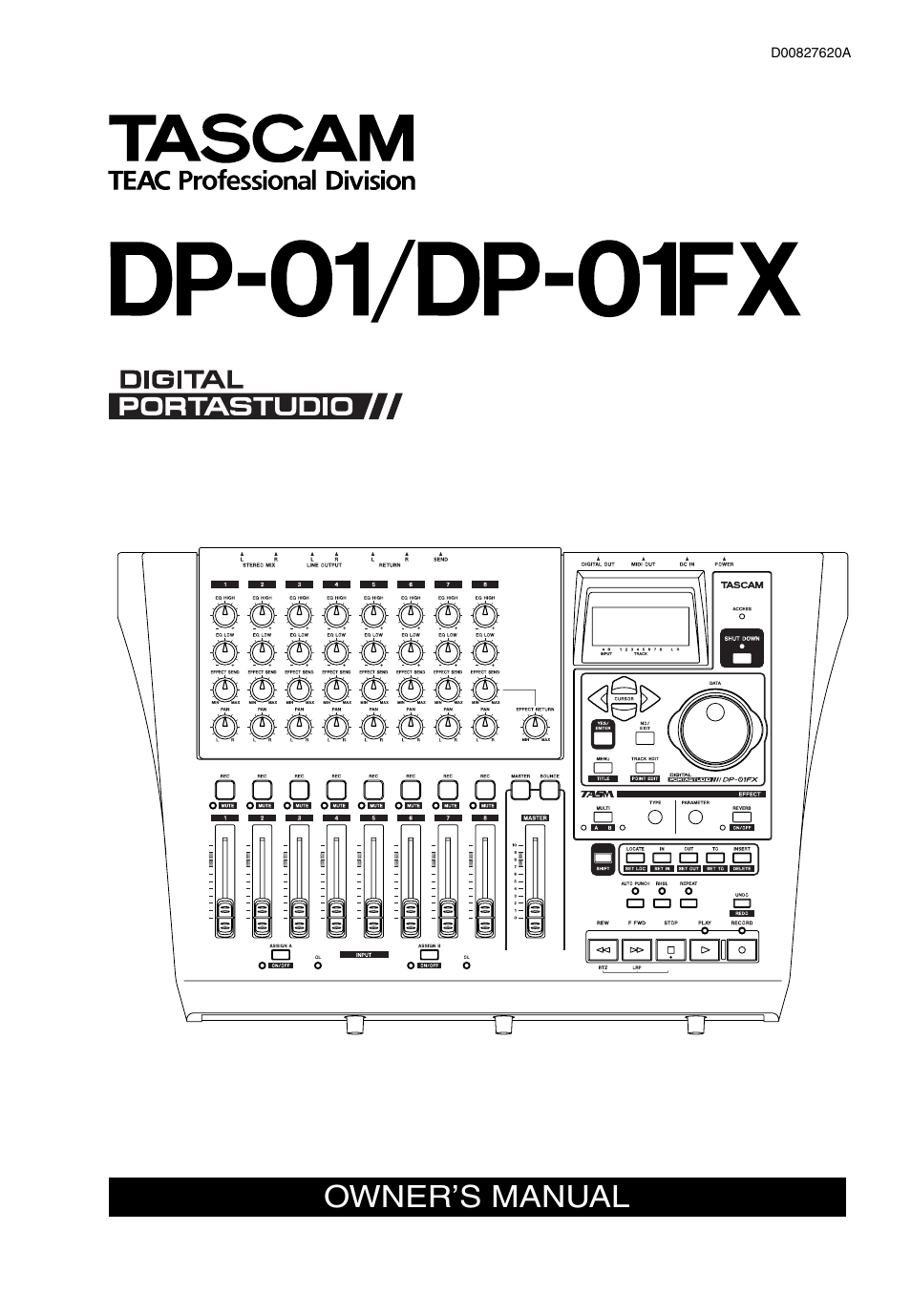 Teac DP-01 Series Owners Manual User Manual | 68 pages