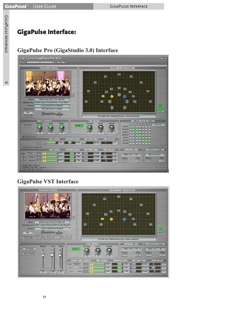 Gigapulse interface | Teac GigaPulse User Manual | Page 11 / 191