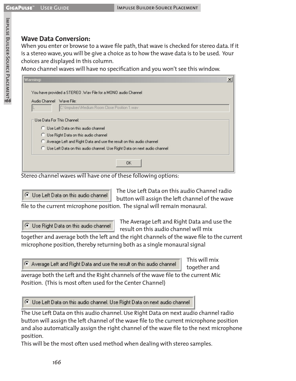 Wave data conversion | Teac GigaPulse User Manual | Page 166 / 191