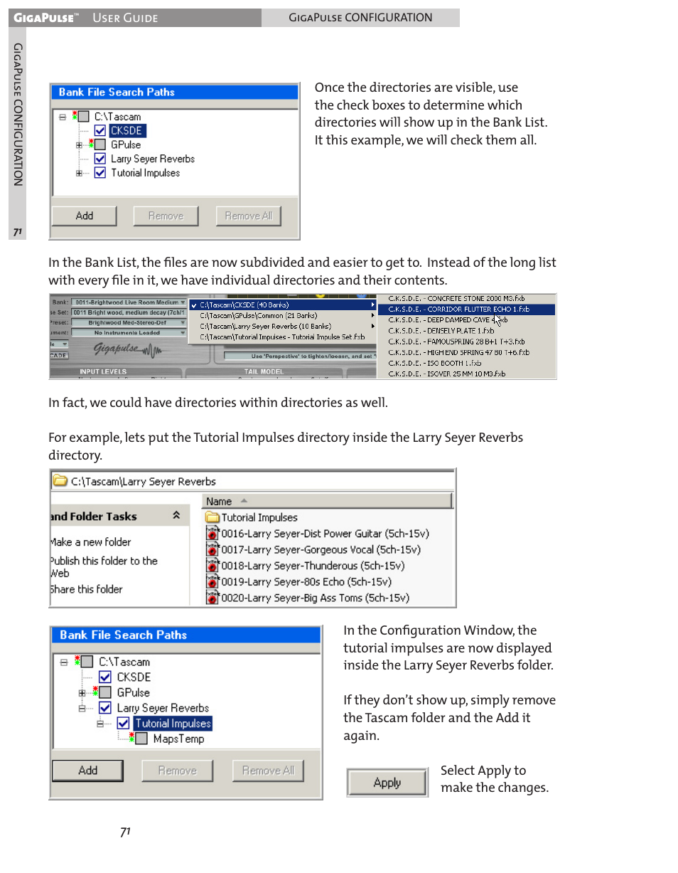 Teac GigaPulse User Manual | Page 71 / 191