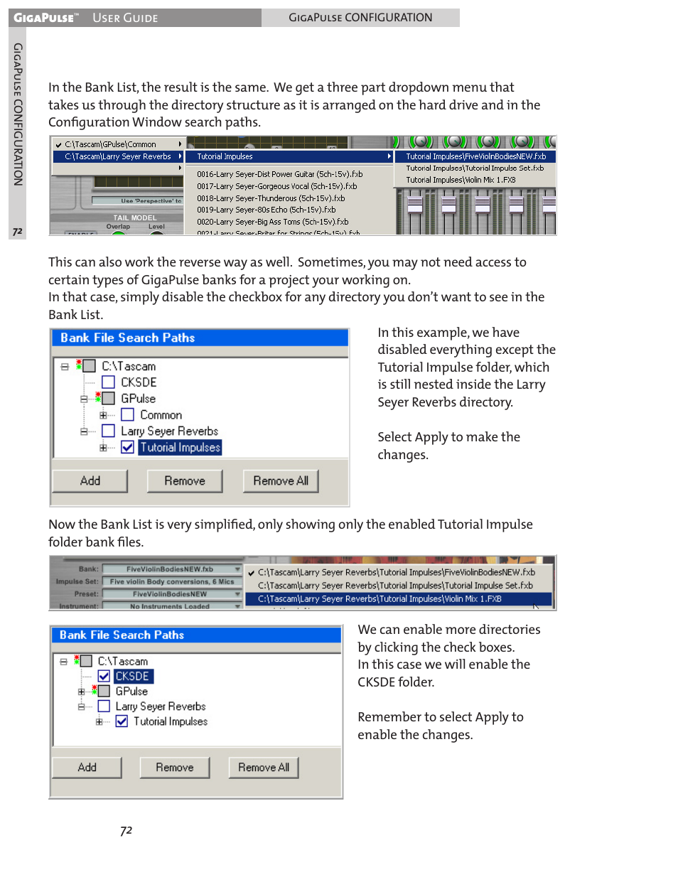 Teac GigaPulse User Manual | Page 72 / 191