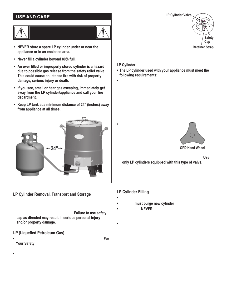 Danger | Char-Broil THE BIG EASY 7101366 User Manual | Page 4 / 20