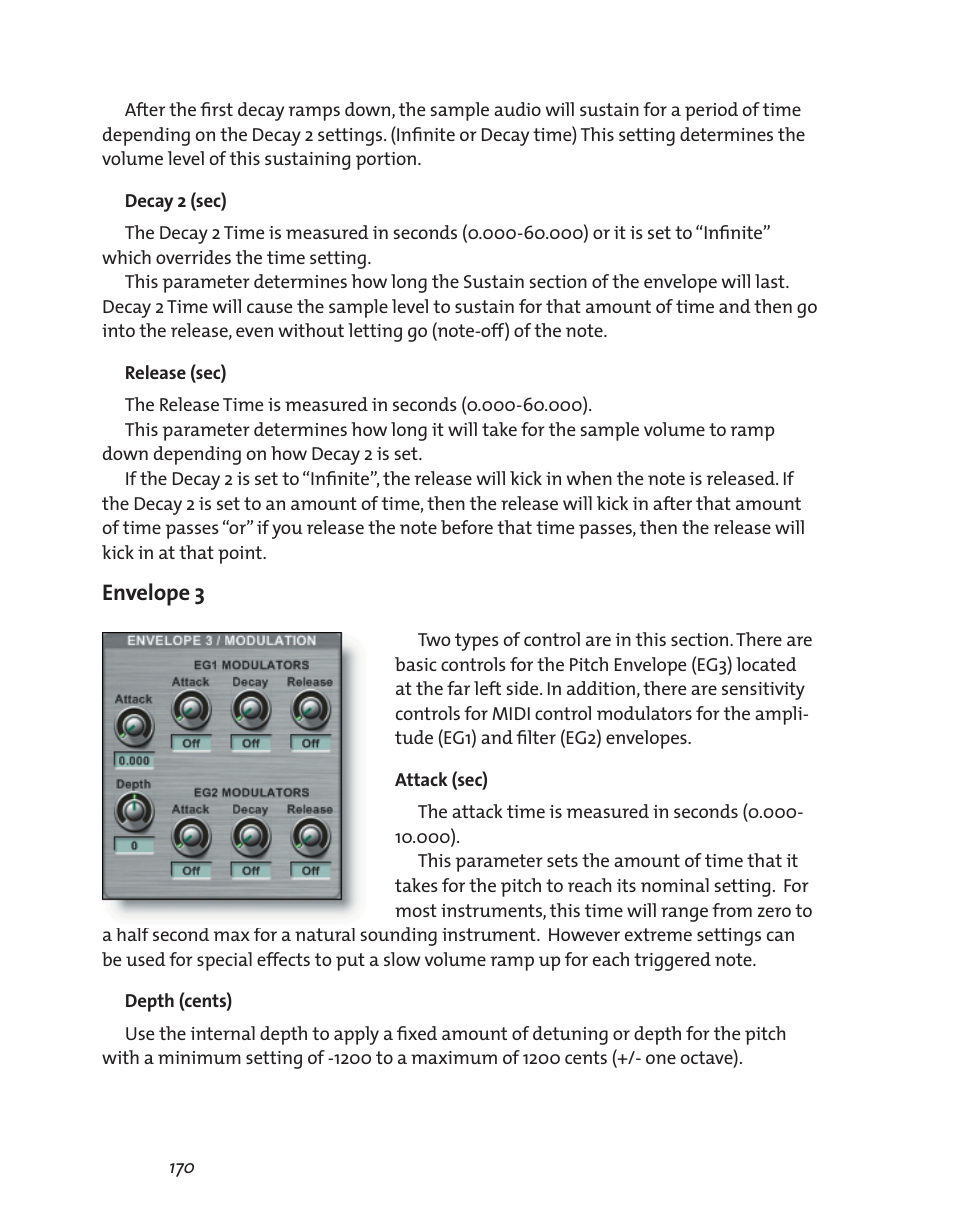 Envelope 3 | Teac GigaStudio 3 User Manual | Page 170 / 301