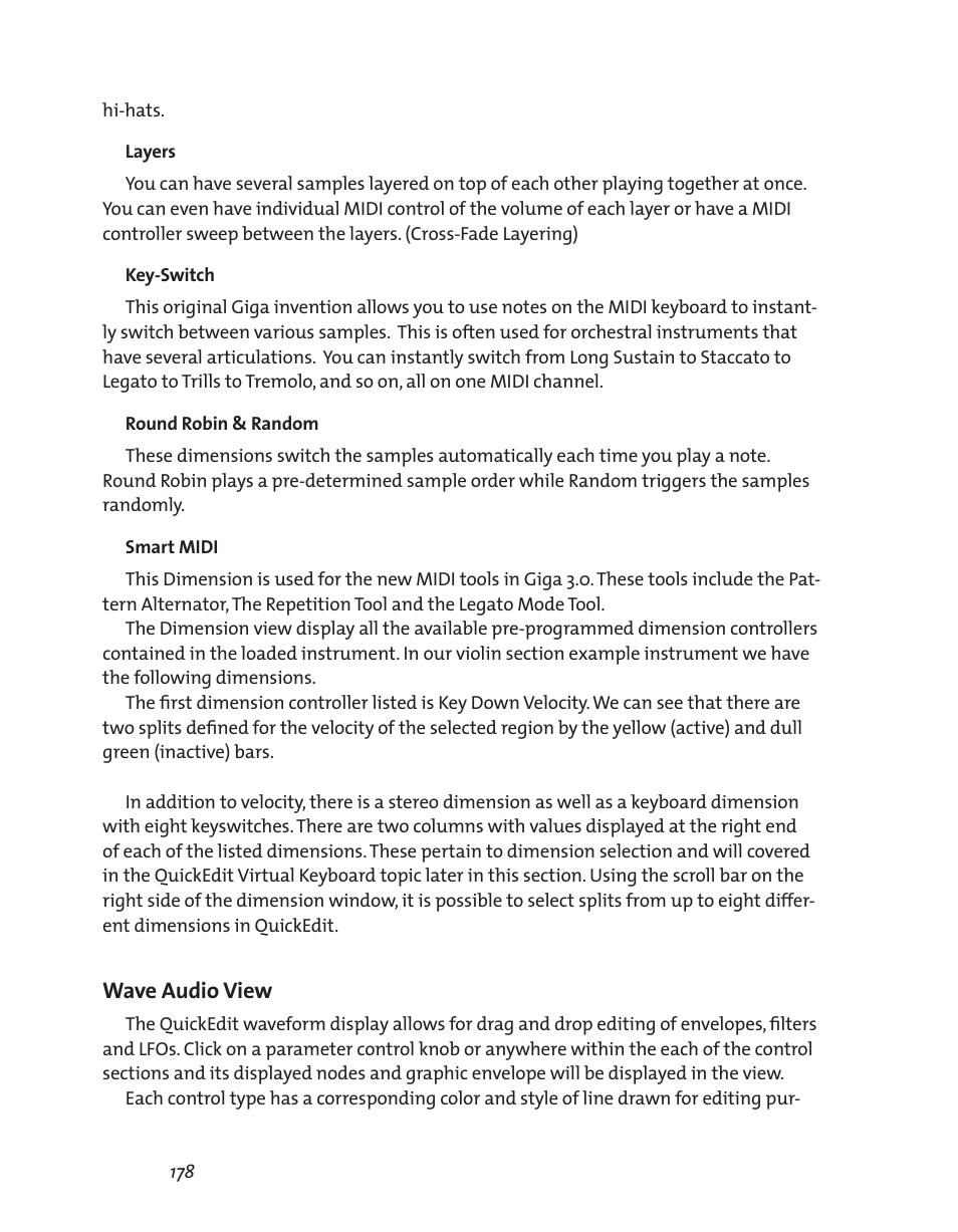 Wave audio view | Teac GigaStudio 3 User Manual | Page 178 / 301